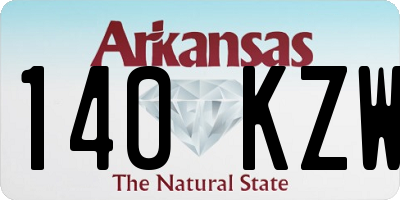 AR license plate 140KZW