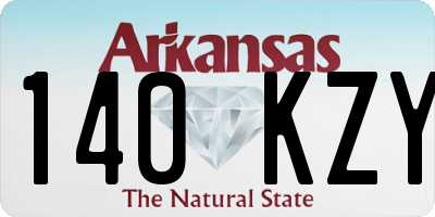 AR license plate 140KZY