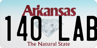 AR license plate 140LAB