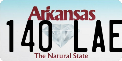 AR license plate 140LAE