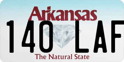 AR license plate 140LAF