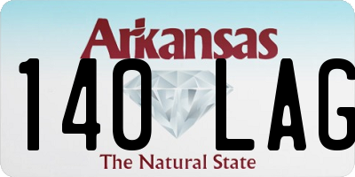 AR license plate 140LAG
