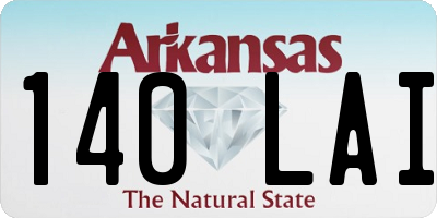 AR license plate 140LAI