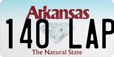 AR license plate 140LAP