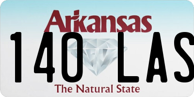 AR license plate 140LAS