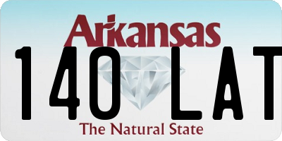 AR license plate 140LAT