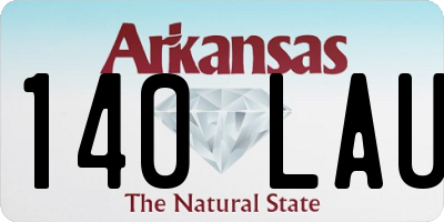 AR license plate 140LAU