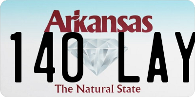 AR license plate 140LAY