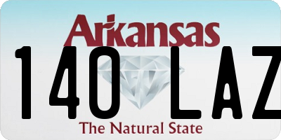 AR license plate 140LAZ