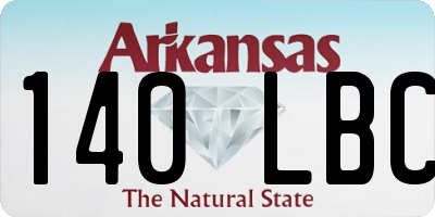 AR license plate 140LBC