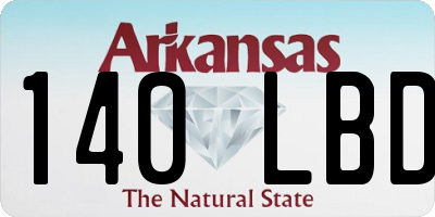 AR license plate 140LBD