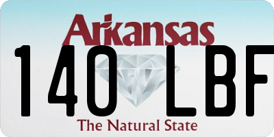 AR license plate 140LBF