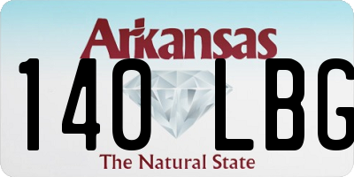 AR license plate 140LBG