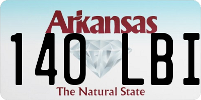 AR license plate 140LBI