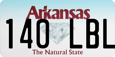 AR license plate 140LBL