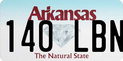 AR license plate 140LBN