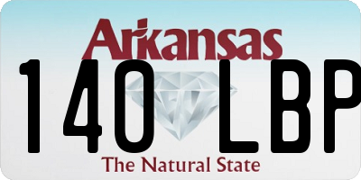 AR license plate 140LBP
