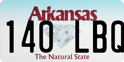 AR license plate 140LBQ