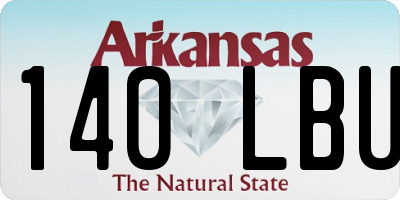 AR license plate 140LBU