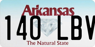 AR license plate 140LBV