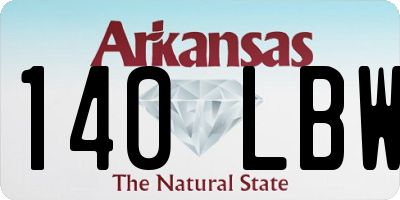 AR license plate 140LBW