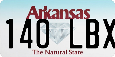 AR license plate 140LBX