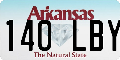 AR license plate 140LBY