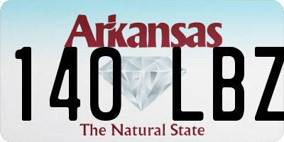 AR license plate 140LBZ