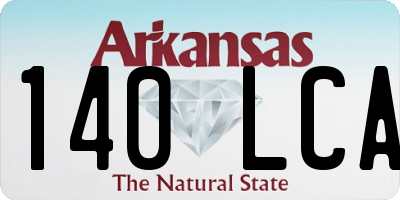 AR license plate 140LCA