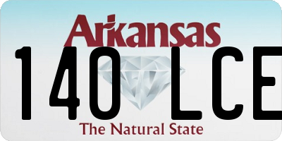 AR license plate 140LCE
