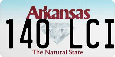 AR license plate 140LCI