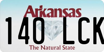 AR license plate 140LCK