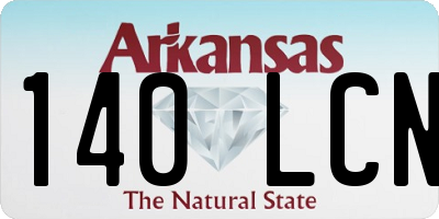 AR license plate 140LCN