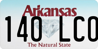 AR license plate 140LCO
