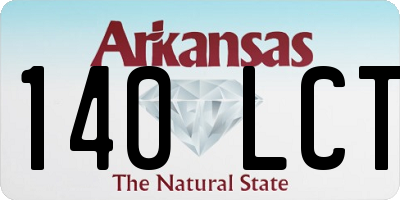 AR license plate 140LCT