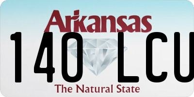 AR license plate 140LCU