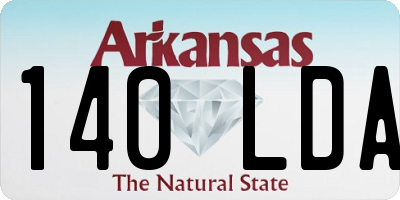 AR license plate 140LDA