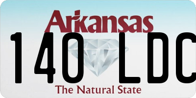 AR license plate 140LDC