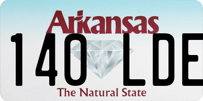 AR license plate 140LDE