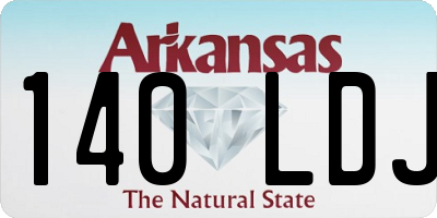 AR license plate 140LDJ