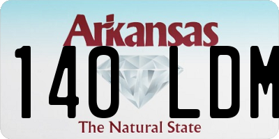 AR license plate 140LDM