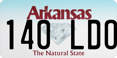 AR license plate 140LDO