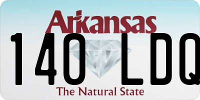 AR license plate 140LDQ