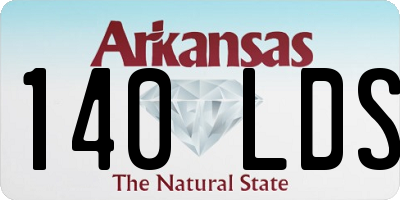 AR license plate 140LDS