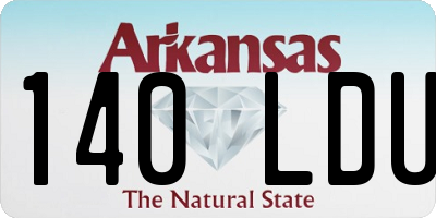AR license plate 140LDU