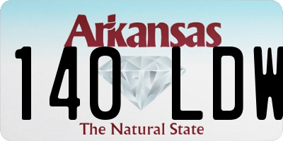 AR license plate 140LDW