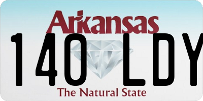 AR license plate 140LDY