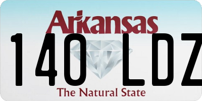AR license plate 140LDZ