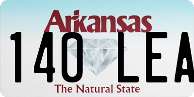 AR license plate 140LEA