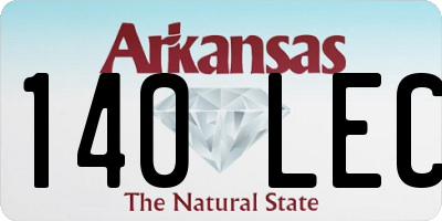 AR license plate 140LEC